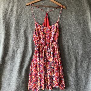 VGT Y2K Babydoll Speghetti Strap Vacation Floral Summer Dress
